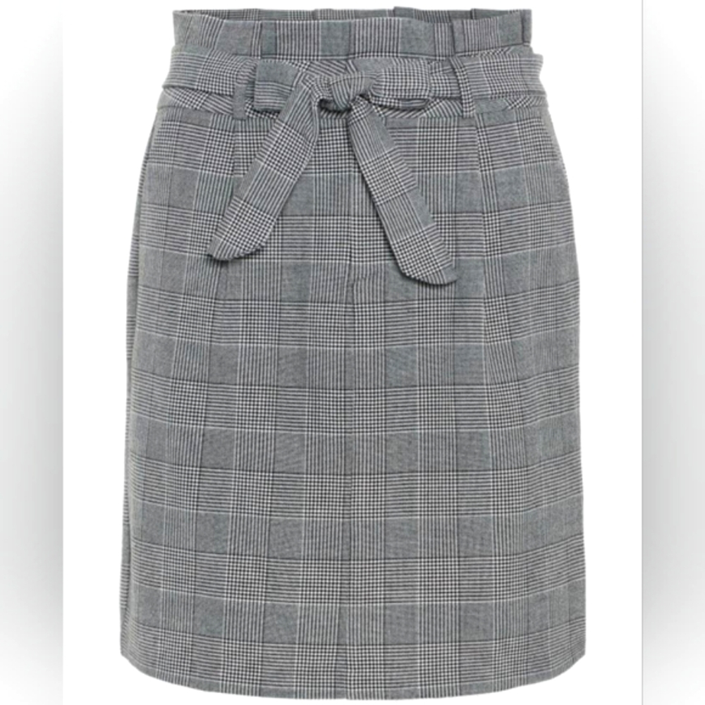 3 for $25 promo [L] Vero Moda ~ Eva Hr PaperBag Check Short Skirt Noos NWT